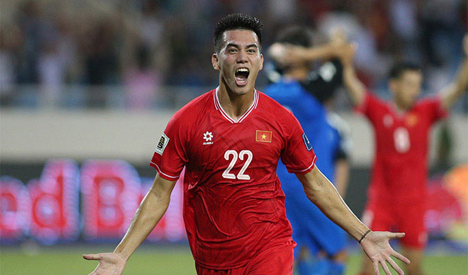 Tiến Linh đang trong giai đoạn gặp khó khăn với phong độ ở V.League - Ảnh: Minh Tuấn