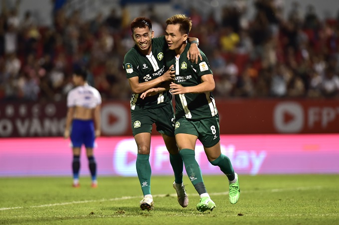 Bình Phước có nhiều cơ hội để ăn mừng chiến thắng. Ảnh: Đức Cường