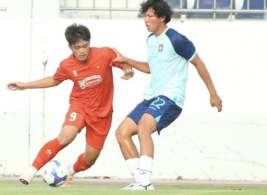 U23 Việt Nam đã có màn thể hiện tích cực trước U23 Đài Loan (Trung Quốc). Ảnh: VFF.